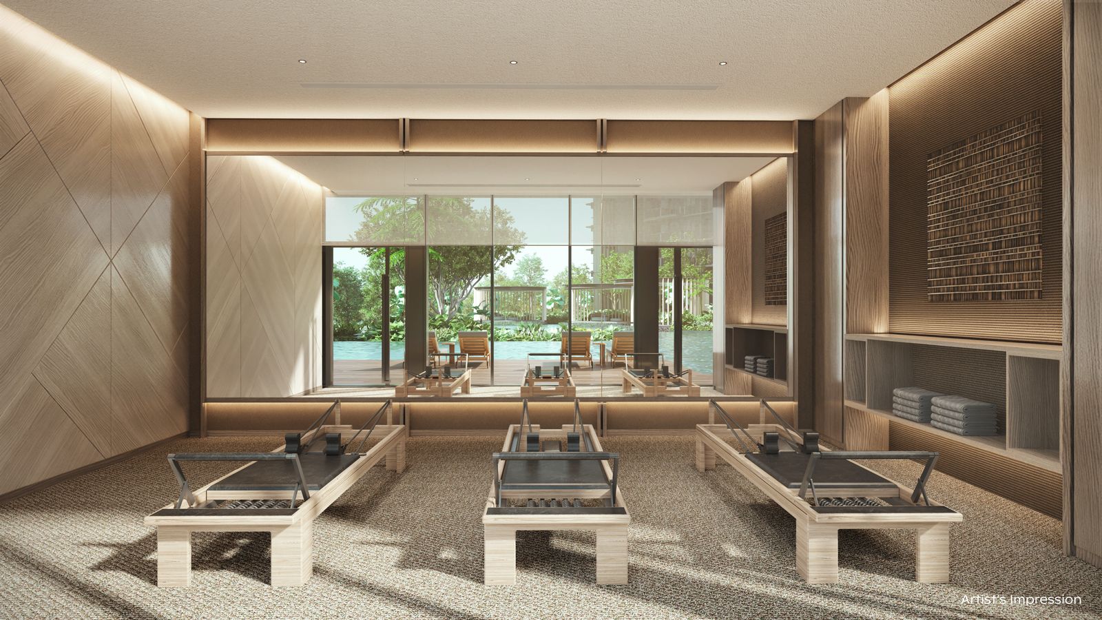 Artist's impression of the Pilates Studio